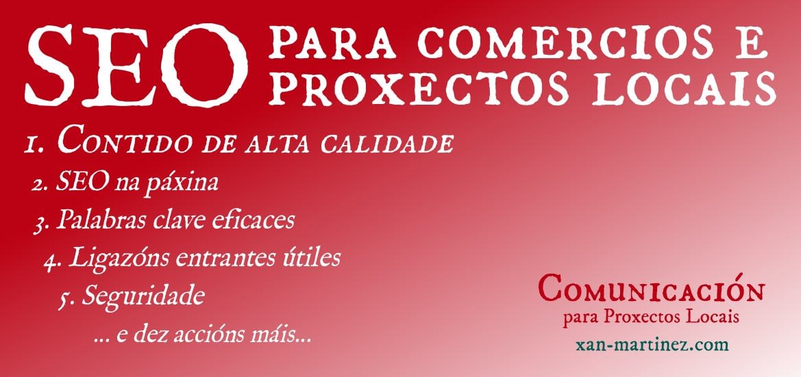 SEO SEO para comercios e proxectos locais